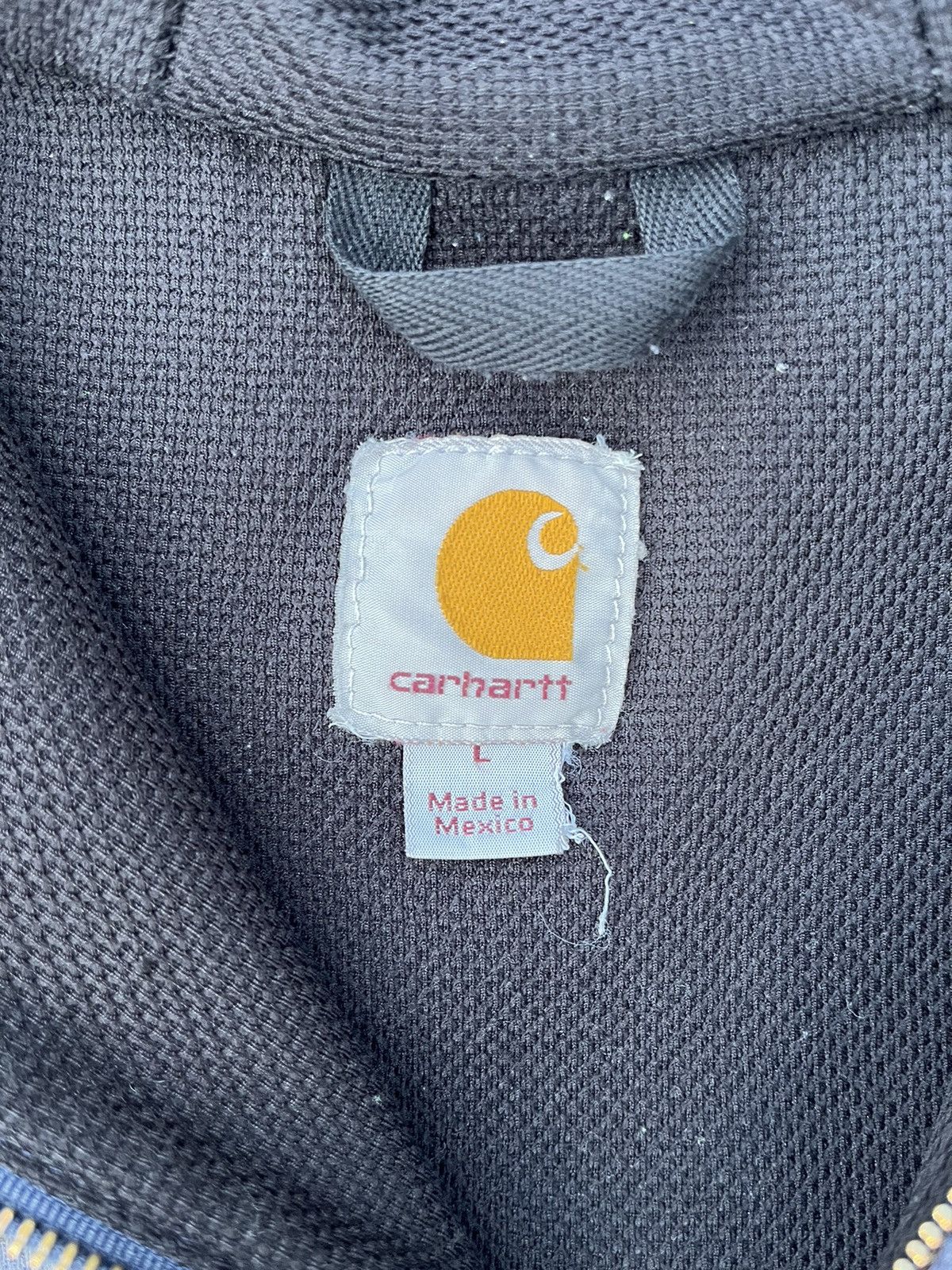 Carhartt Vintage Carhartt Zip Up Hoodie Sun Fade Distressed Thermal Size US L / EU 52-54 / 3 - 8 Thumbnail