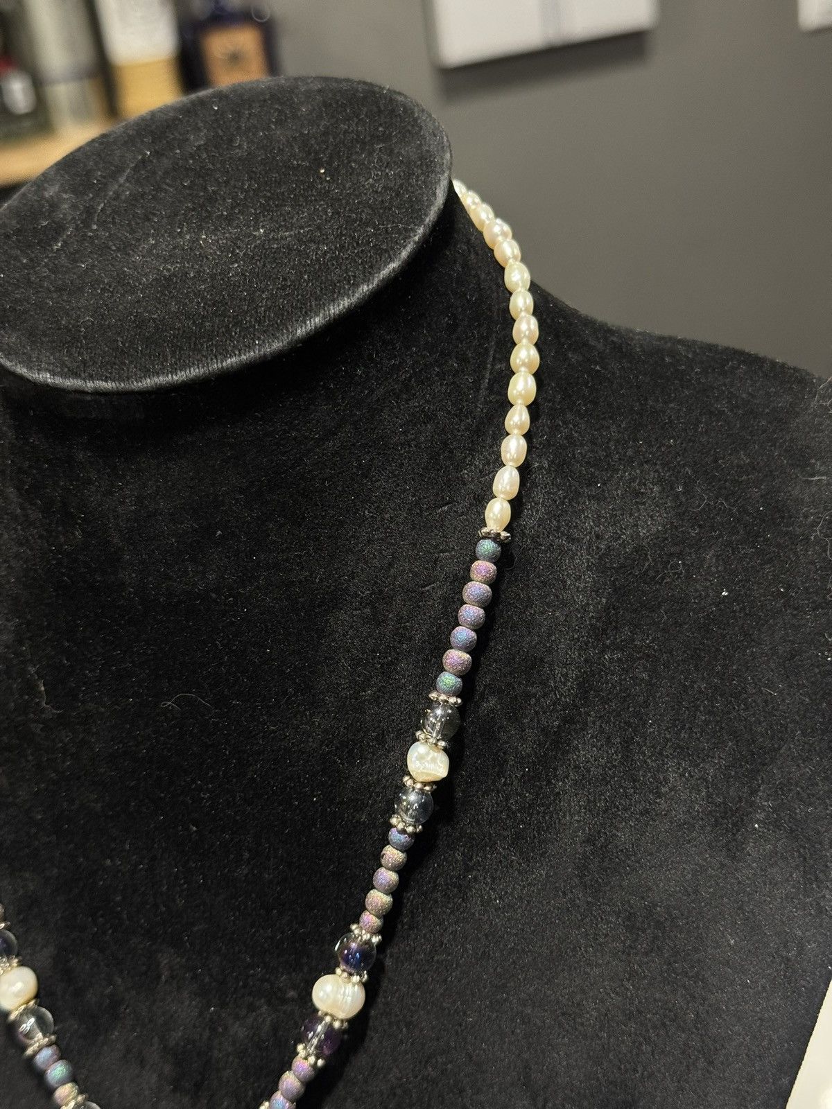 Jewelry Genuine Fresh Water Pearl with Sea horse necklace Size ONE SIZE - 8 Thumbnail