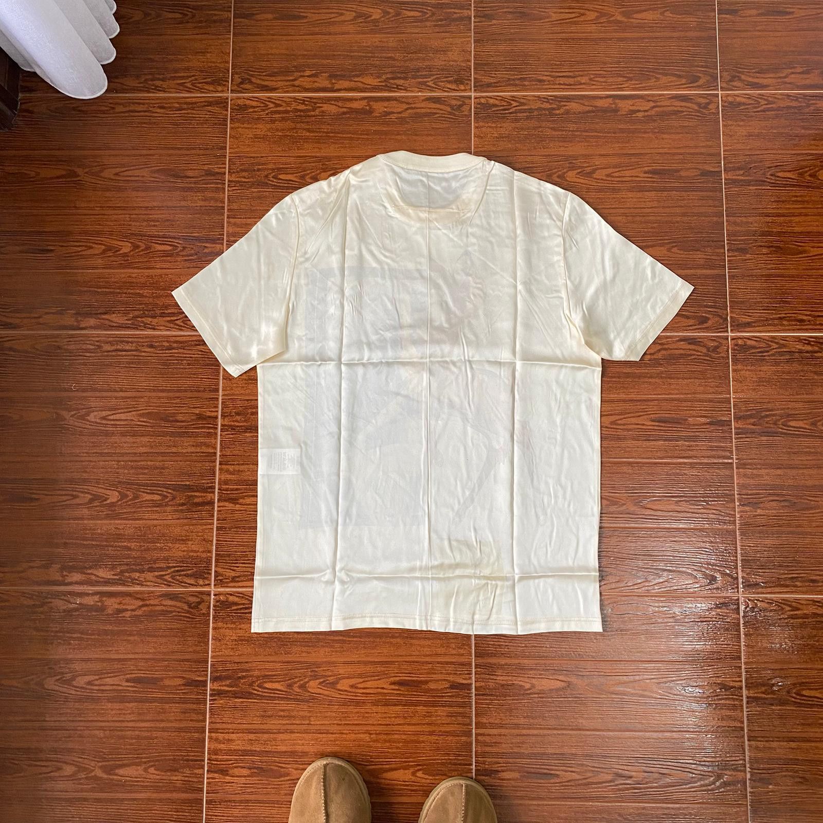 Givenchy Beige Silk Satin Bambi T-Shirt Size US S / EU 44-46 / 1 - 8 Thumbnail