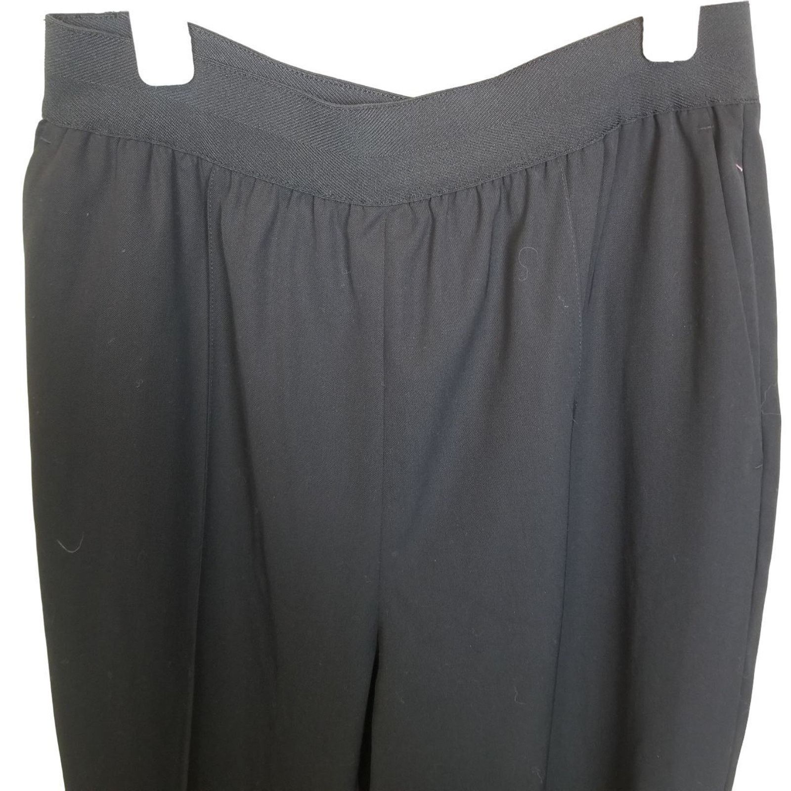 Everlane Everlane Women Black Wool Trouser Pants 2 Classic Minimalist Size 26" / US 2 / IT 38 - 2 Thumbnail
