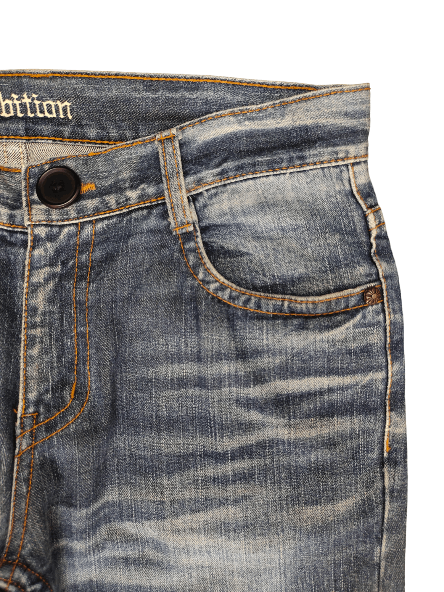 Affliction Be Ambition Cross And Wings Embroider Chrome Heart Style Y2k Size US 34 / EU 50 - 11 Thumbnail