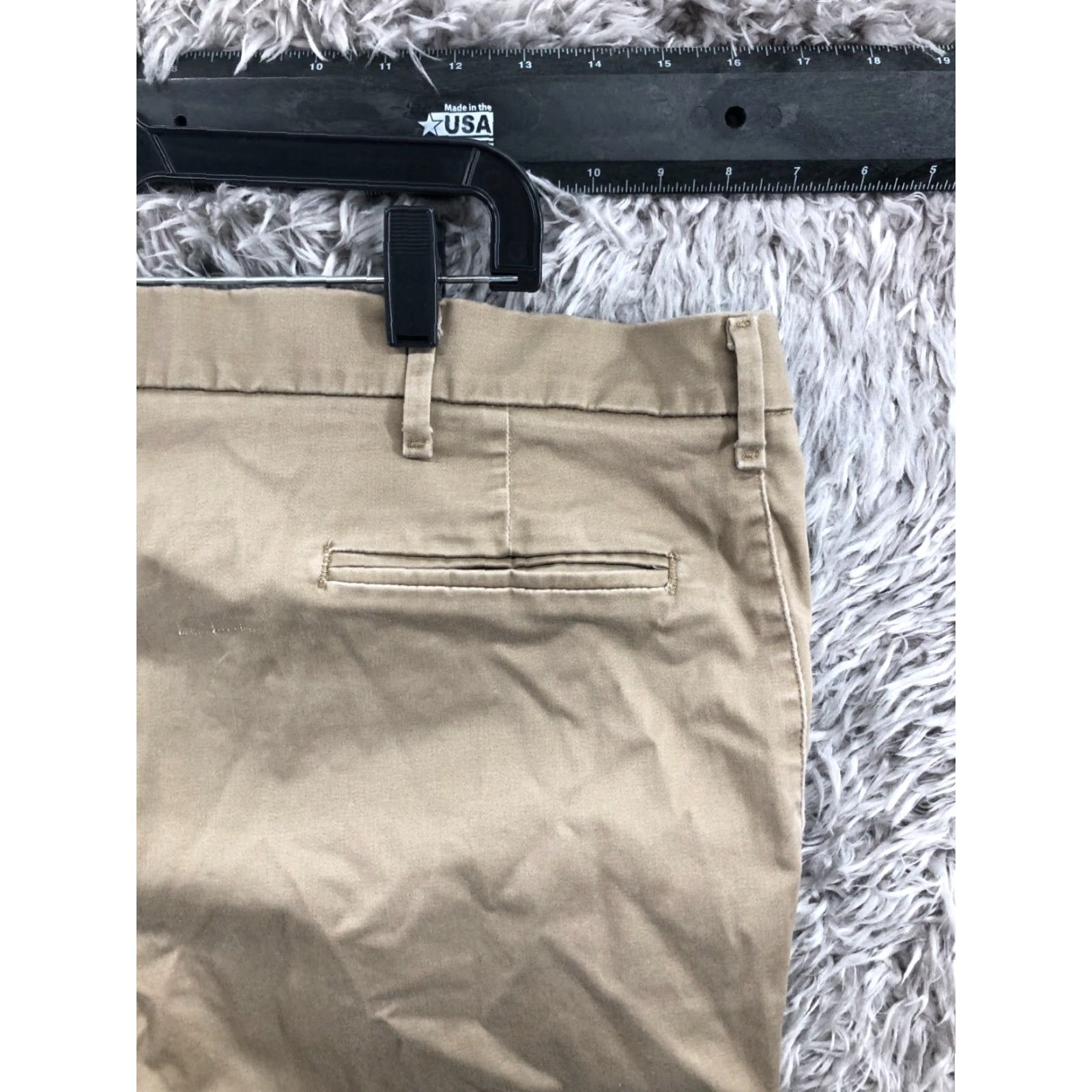 Vintage Unbranded Khaki Pants 40x29 Mens Regular Beige 5-Pocket Belt Loops Cotton Blend Jeans Style Modern American Classic N/A Size US 40 / EU 56 - 6 Thumbnail