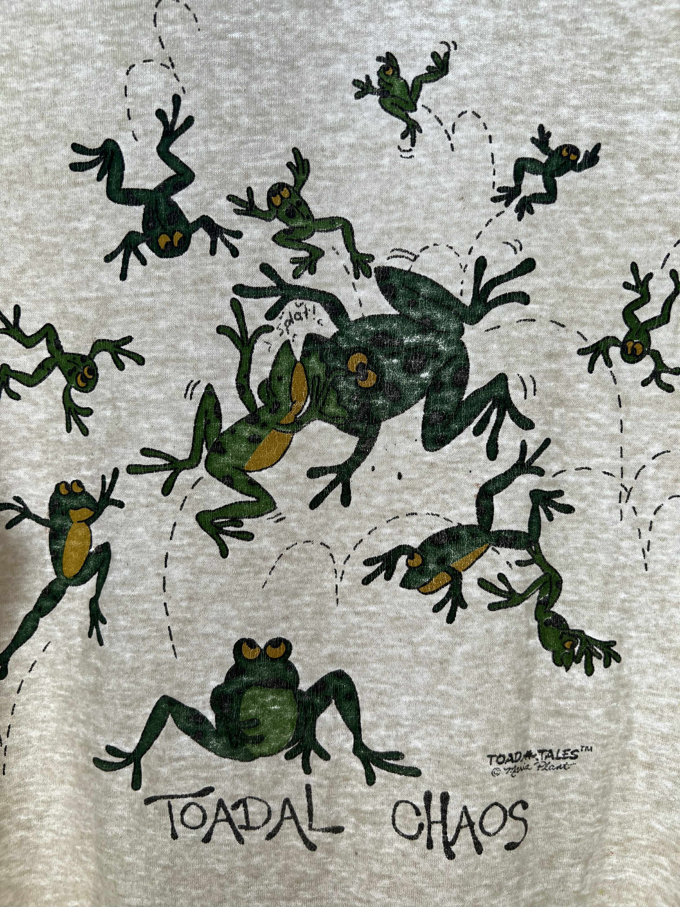 Vintage Vintage 80s/90s Toad Tales “Toadal Chaos” Frog Cartoon Tee Size US XL / EU 56 / 4 - 3 Thumbnail