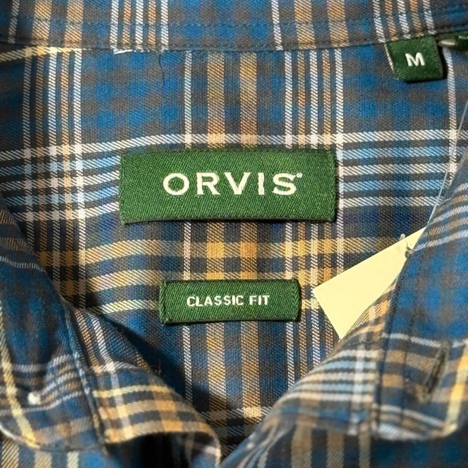 Orvis Orvis Mens Blue Plaid Stretch Button Down Shirt Medium Size US M / EU 48-50 / 2 - 6 Thumbnail