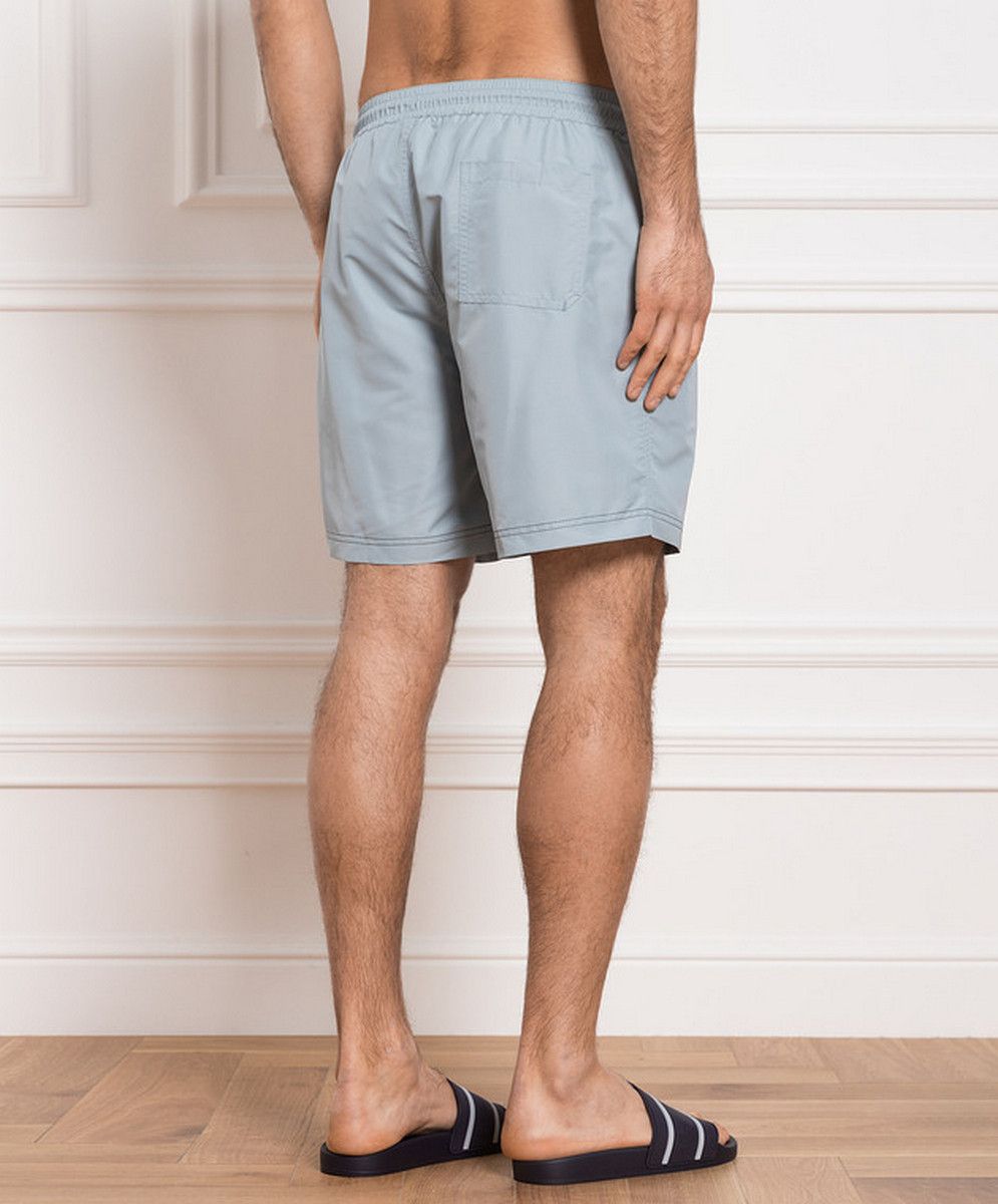 Brunello Cucinelli BRUNELLO CUCINELLI solid light blue logo swim shorts XL Size US 36 / EU 52 - 4 Thumbnail