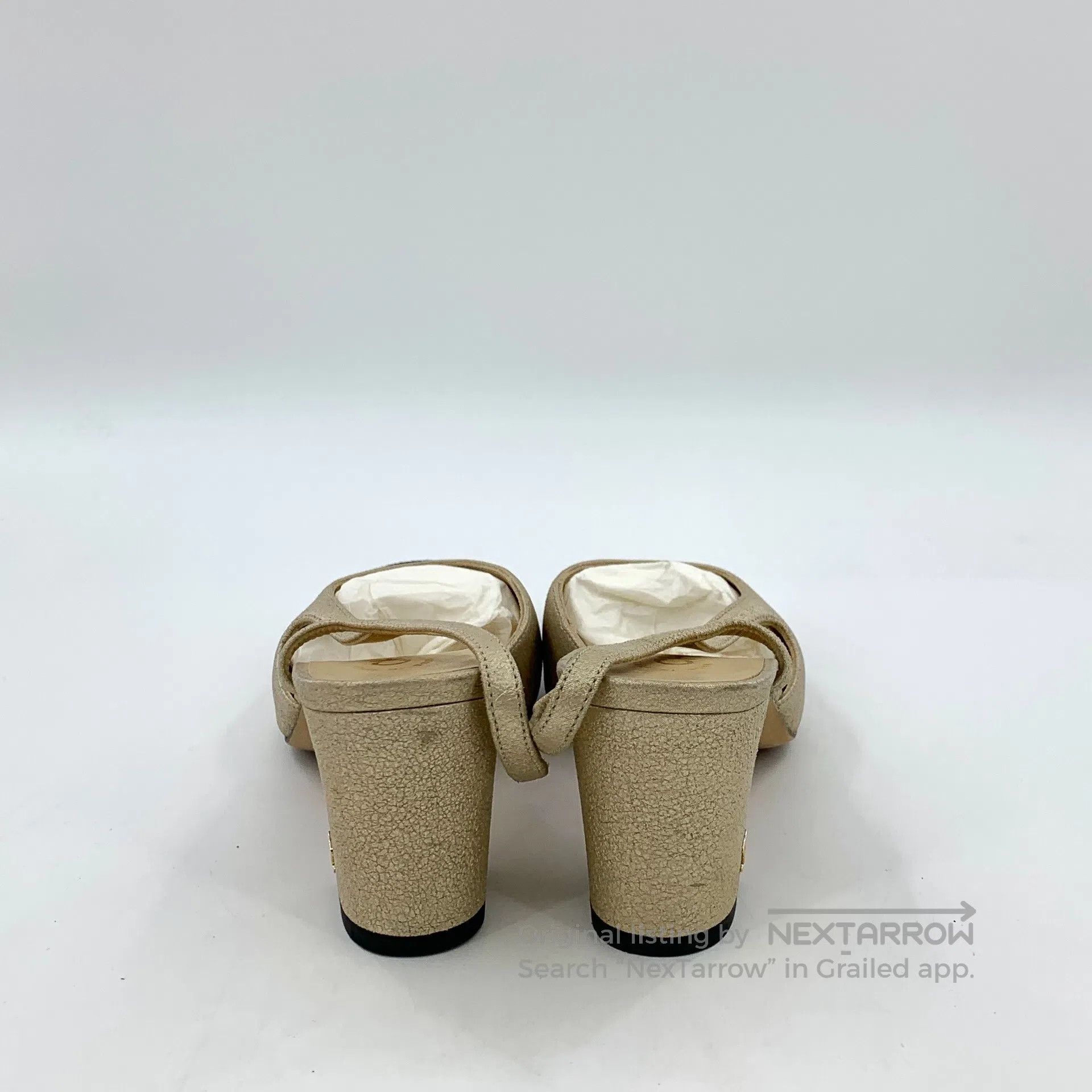 Chanel Chanel Color-Blocked Round Toe One-Strap Chunky Heel High Size US 5 / IT 35 - 4 Thumbnail