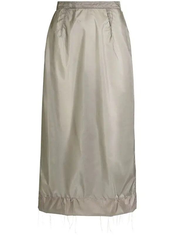 Maison Margiela o1y0625 Midi Skirt in Gray Size 27" / US 4 / IT 40 - 1 Thumbnail
