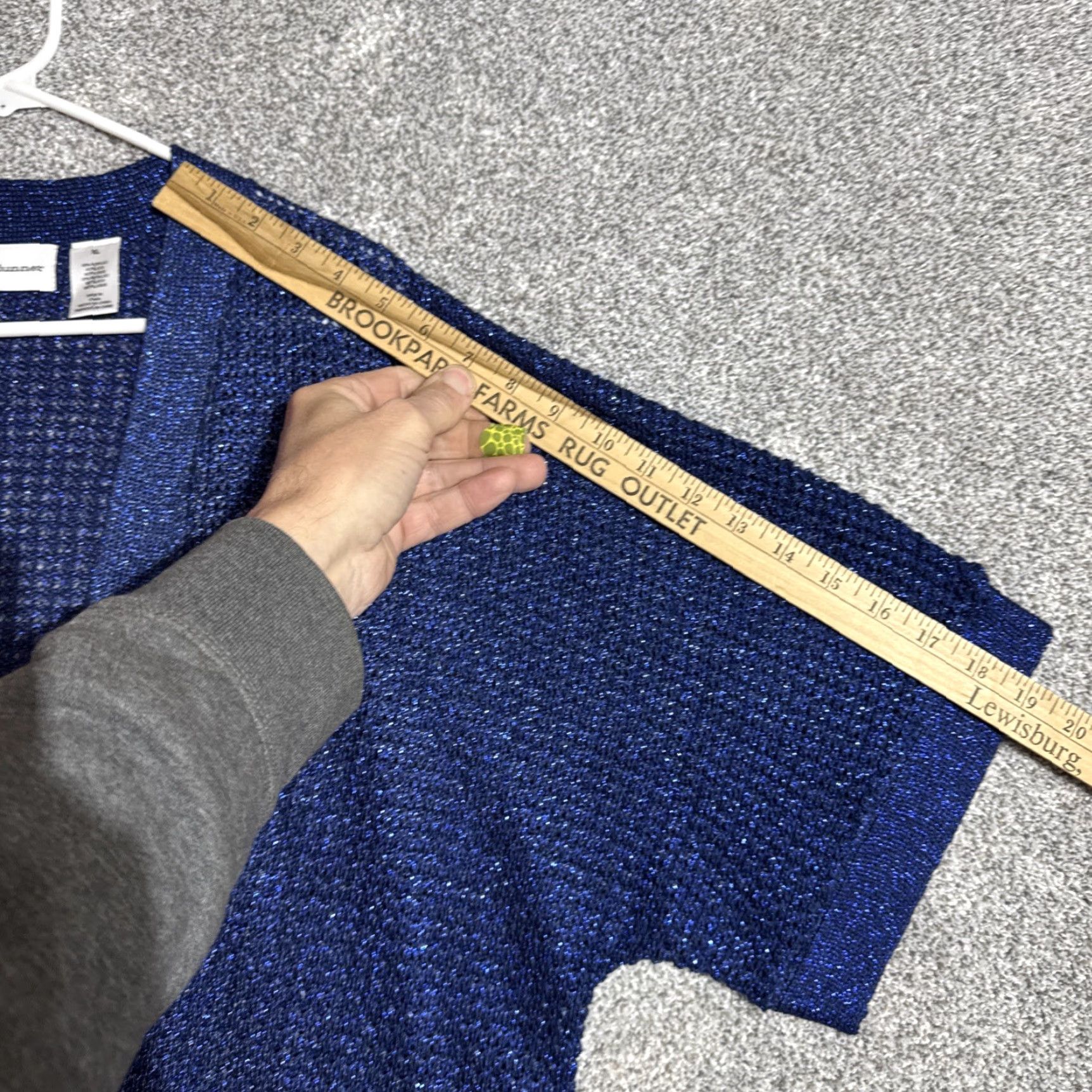 Vintage Alfred Dunner Cardigan Sweater Womens XL Blue Sparkly Chic Evening  Wear | Grailed
