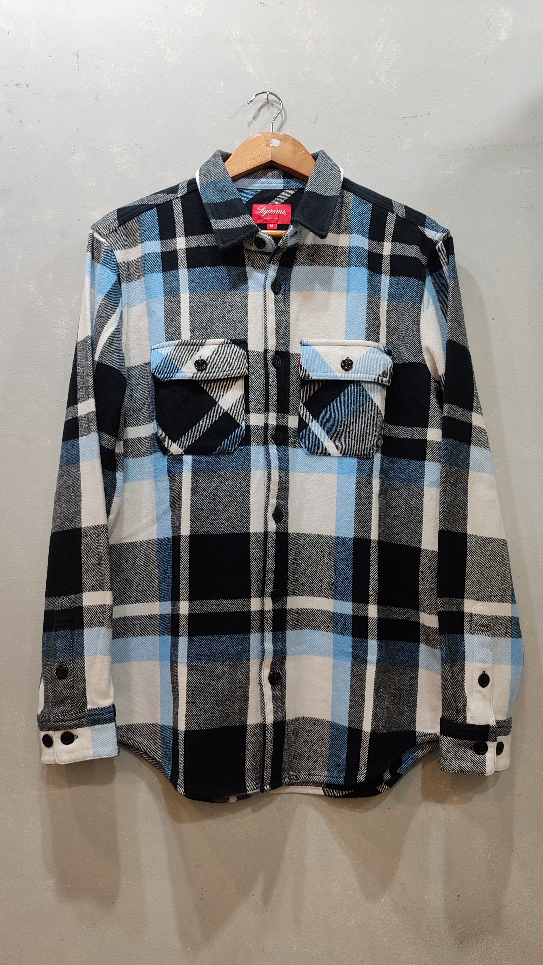 Supreme Supreme heavy weight flannel plaid shirt | Grailed