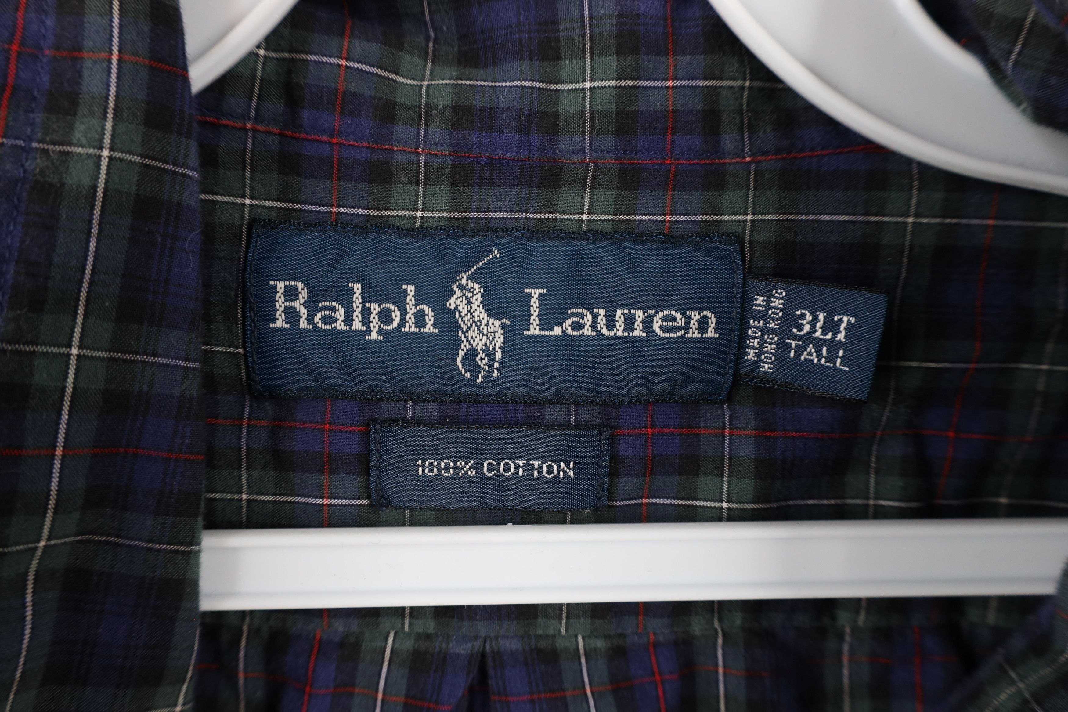 Polo Ralph Lauren Vintage 90s Ralph Lauren Button Down Shirt Plaid Cotton Size US XXL / EU 58 / 5 - 5 Thumbnail