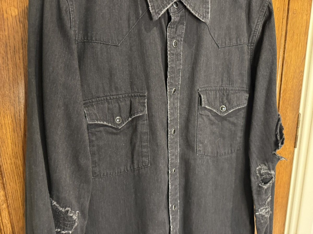 Saint Laurent Paris SS16 Saint Laurent surf sound crash black denim shirt Hedi M Size US M / EU 48-50 / 2 - 9 Thumbnail