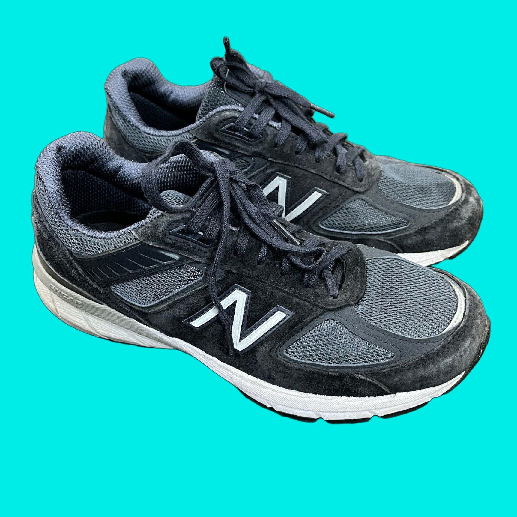 New Balance 990v5 Made in USA Women's Running Sneakers B Navy