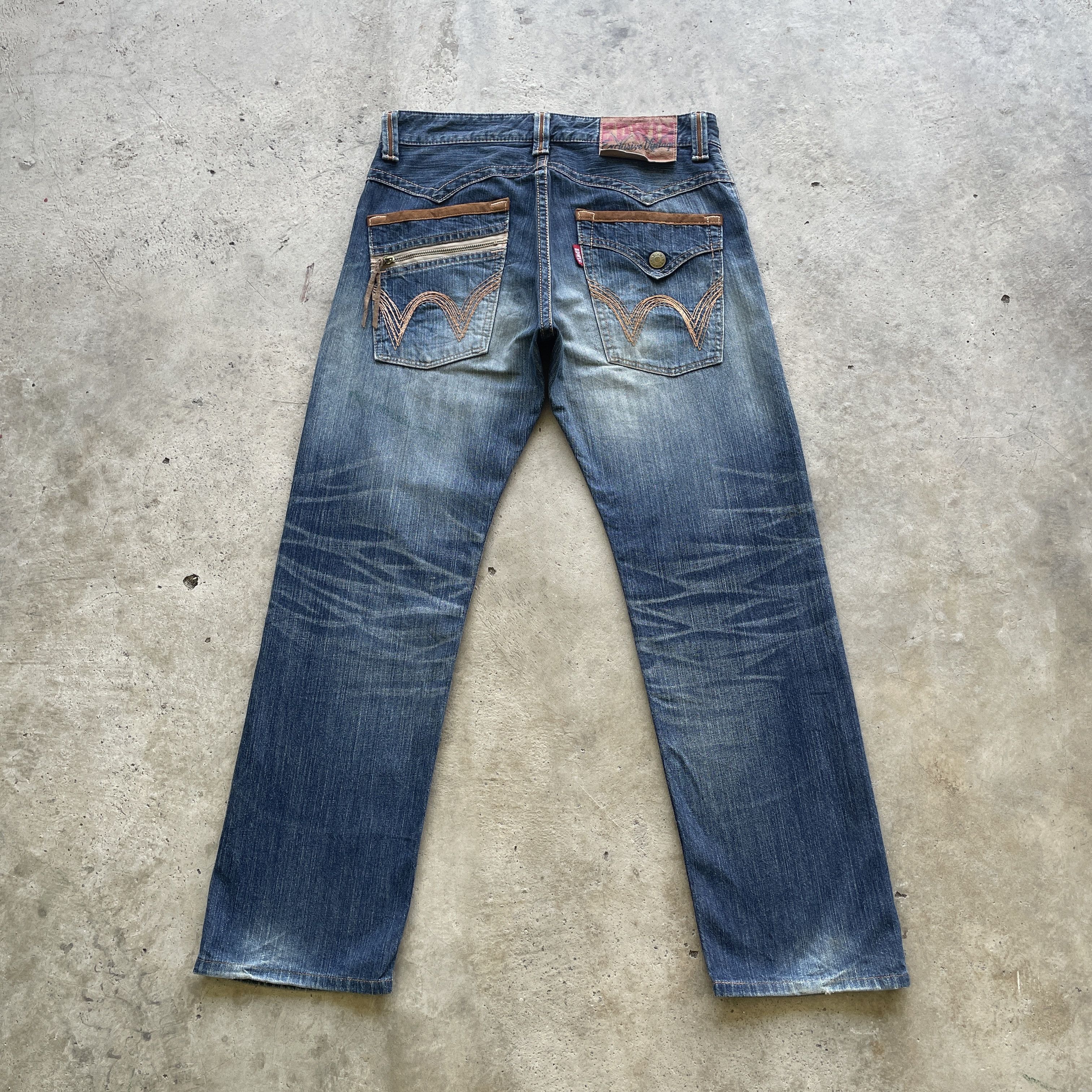 Edwin × Japanese Brand × Vintage VINTAGE EDWIN JEANS FADED DISTRESSED PANTS DENIM W33 Size US 33 - 12 Thumbnail
