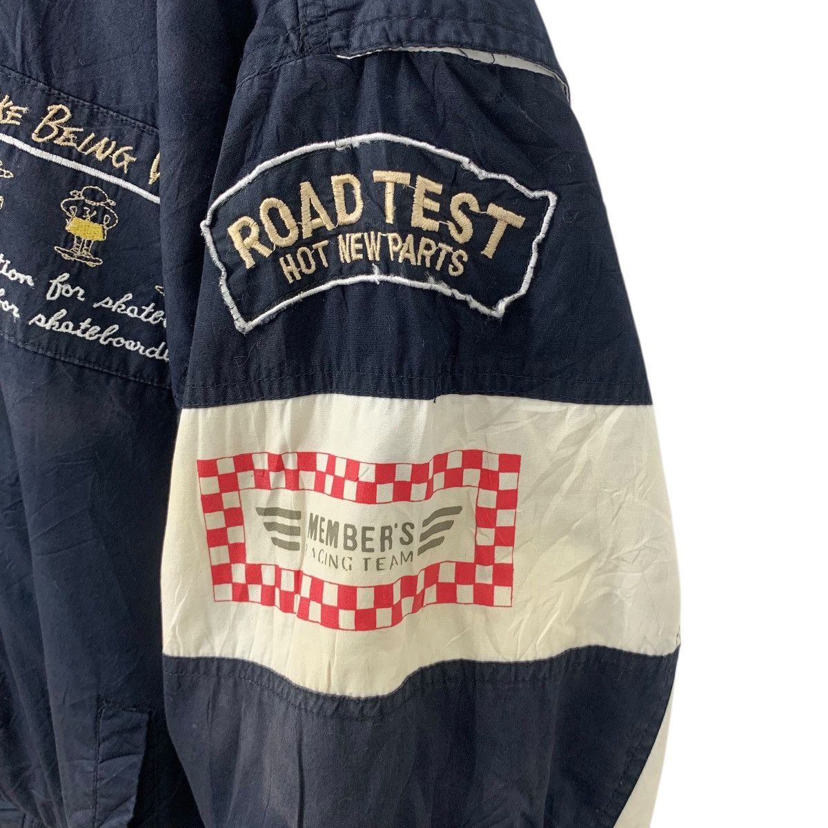 Vintage Vintage MEMBER’S RACING TEAM Road Test Varsity Stadium Size US XXL / EU 58 / 5 - 9 Thumbnail