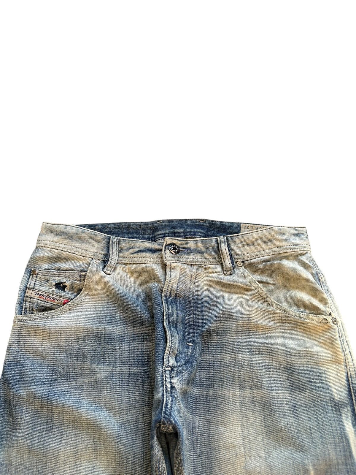 Diesel Vintage Diesel Krooley Bleached Distressed Jeans Size US 31 - 4 Thumbnail