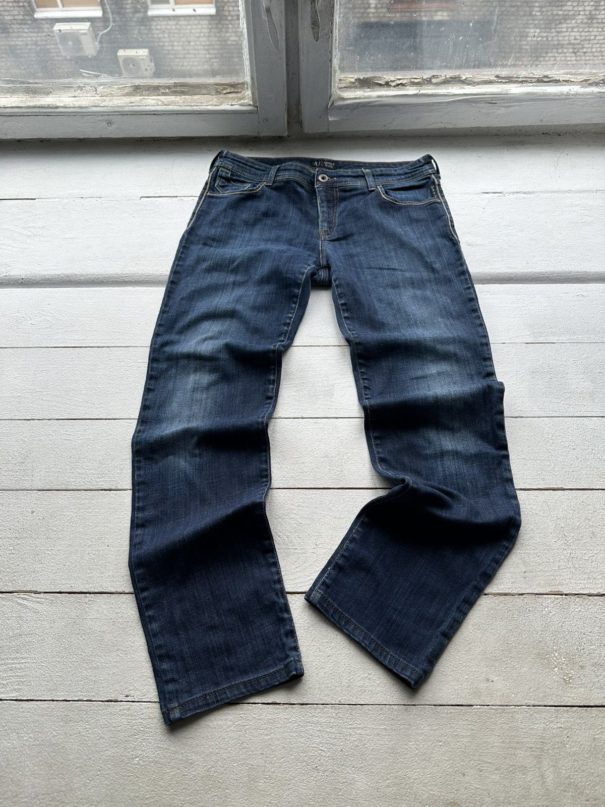 Armani 🚨Gothic Armani Regular Slim relax Flared Jeans Womens Size 32" / US 10 / IT 46 - 1 Thumbnail