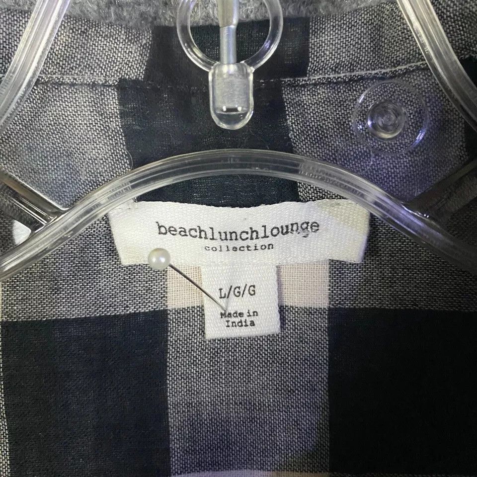 Other Beach Lunch Lounge Button Up Top Women's Large Half Sleeve Size L / US 10 / IT 46 - 3 Thumbnail