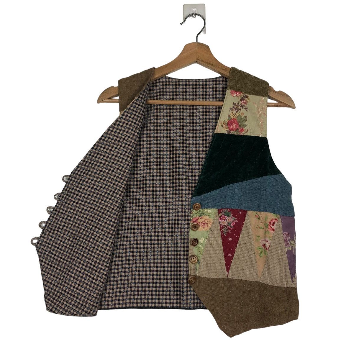 Japanese Brand 🔥VINTAGE VEST PATCHWORK DESIGN RARE ISSEY MIYAKE STYLE Size US S / EU 44-46 / 1 - 13 Thumbnail