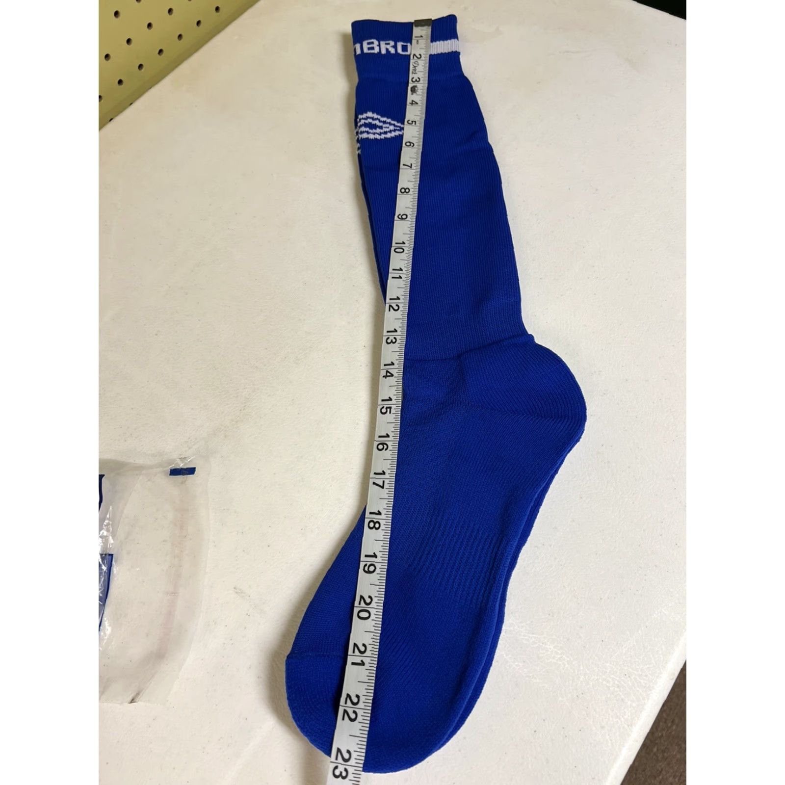 Umbro VINTAGE Umbro Football Soccer Sox Ax Large L Blue NOS Size ONE SIZE - 4 Thumbnail