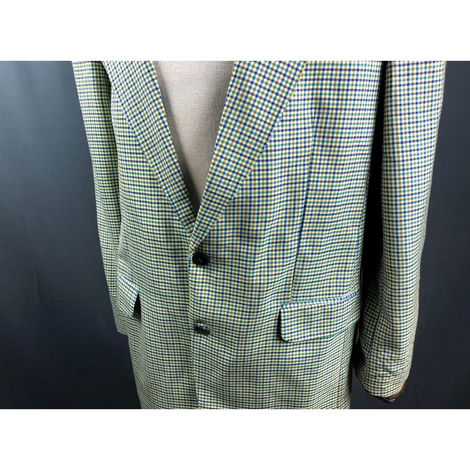 Suitsupply Suitsupply Blazer Wool Ivory Men Check Blazer Size 44L - 6 Thumbnail
