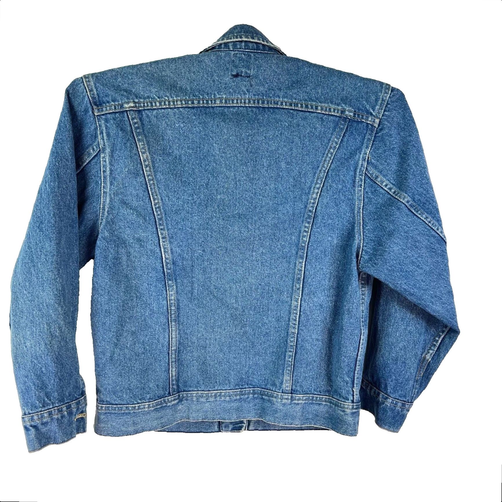Lee Lee Denim Floral Embroidered Jacket Womens Size M Blue Size M / US 6-8 / IT 42-44 - 2 Thumbnail