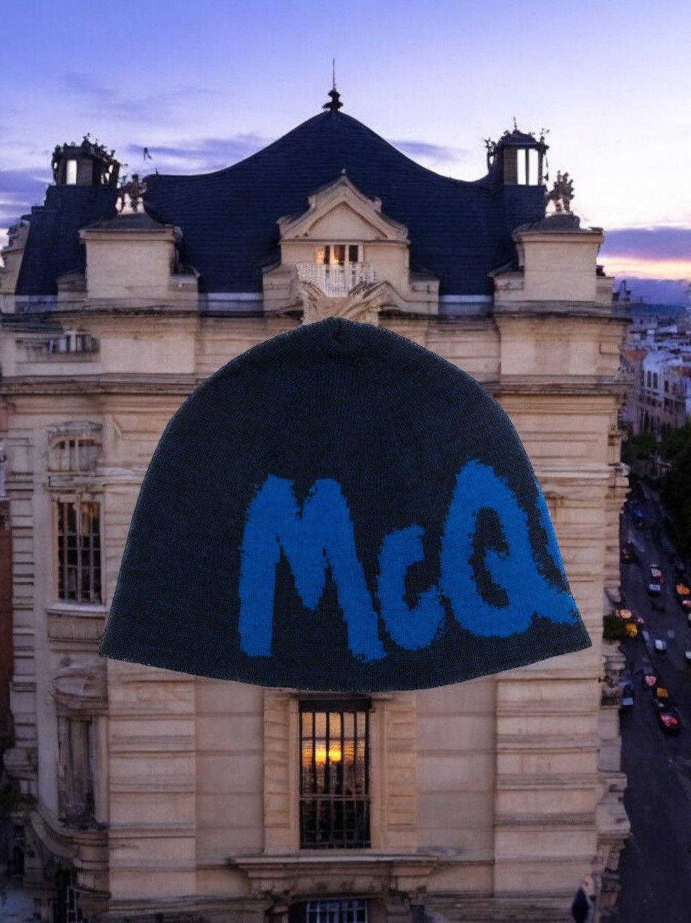 Alexander McQueen Alexander McQueen intarsia-knit logo beanie Size ONE SIZE - 1 Thumbnail