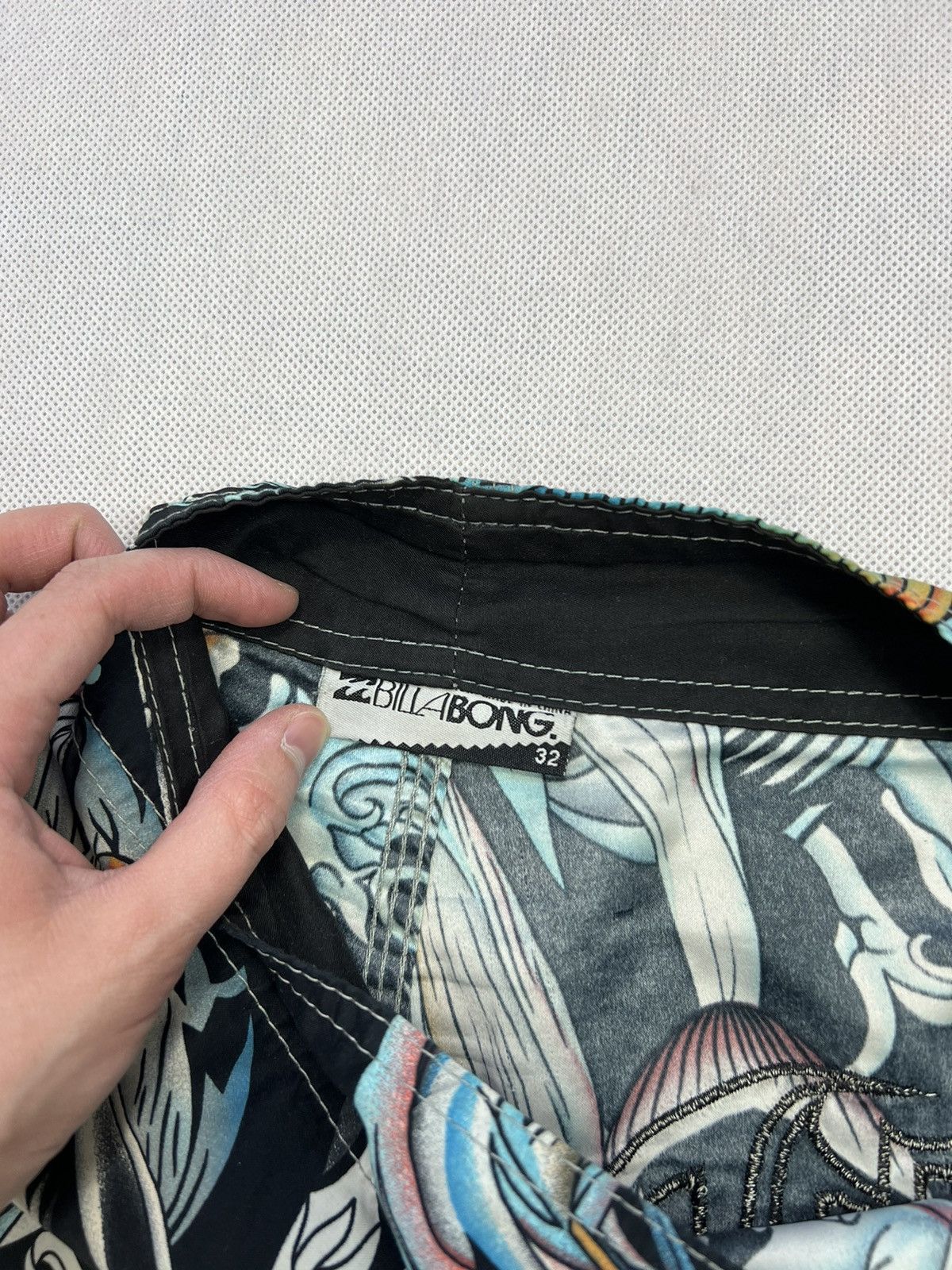 Billabong × Vintage Shorts Billabong Big Logo Skulls Fish Vintage Size US 32 / EU 48 - 6 Thumbnail