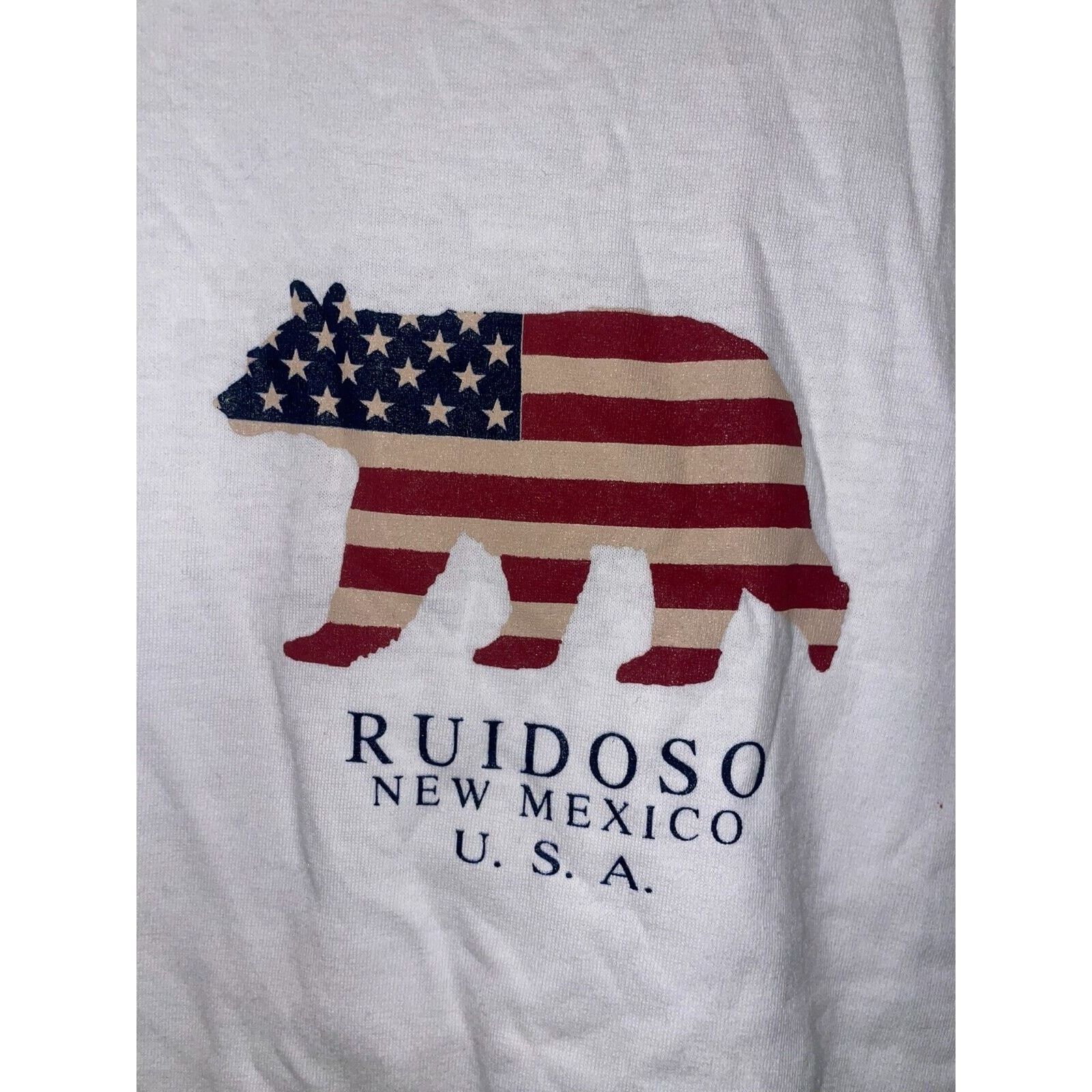 Jerzees Vintage Ruidoso Shirt NM New Mexico USA Bear Tee 90s Large Size US M / EU 48-50 / 2 - 3 Thumbnail