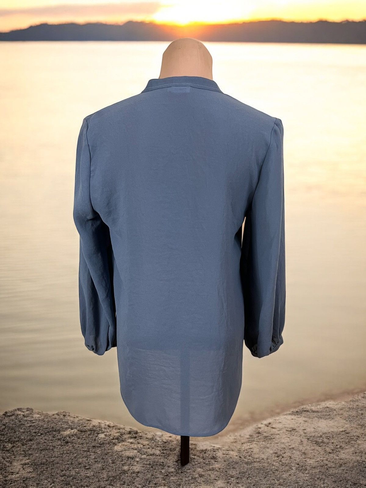 Filippa K Filippa K Crepe Blouse size S/M women’s long sleeve blouse Size S / US 4 / IT 40 - 3 Thumbnail