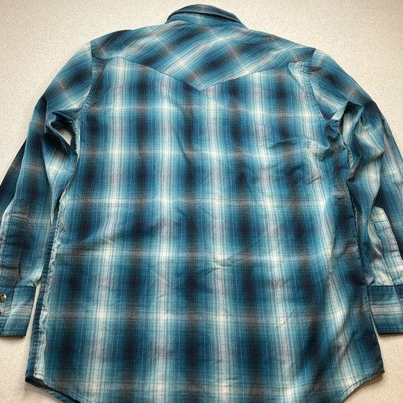 Pendleton Pendleton Frontier Shirt‎ Pearl Snap Small Blue White Plaid Size US S / EU 44-46 / 1 - 5 Thumbnail