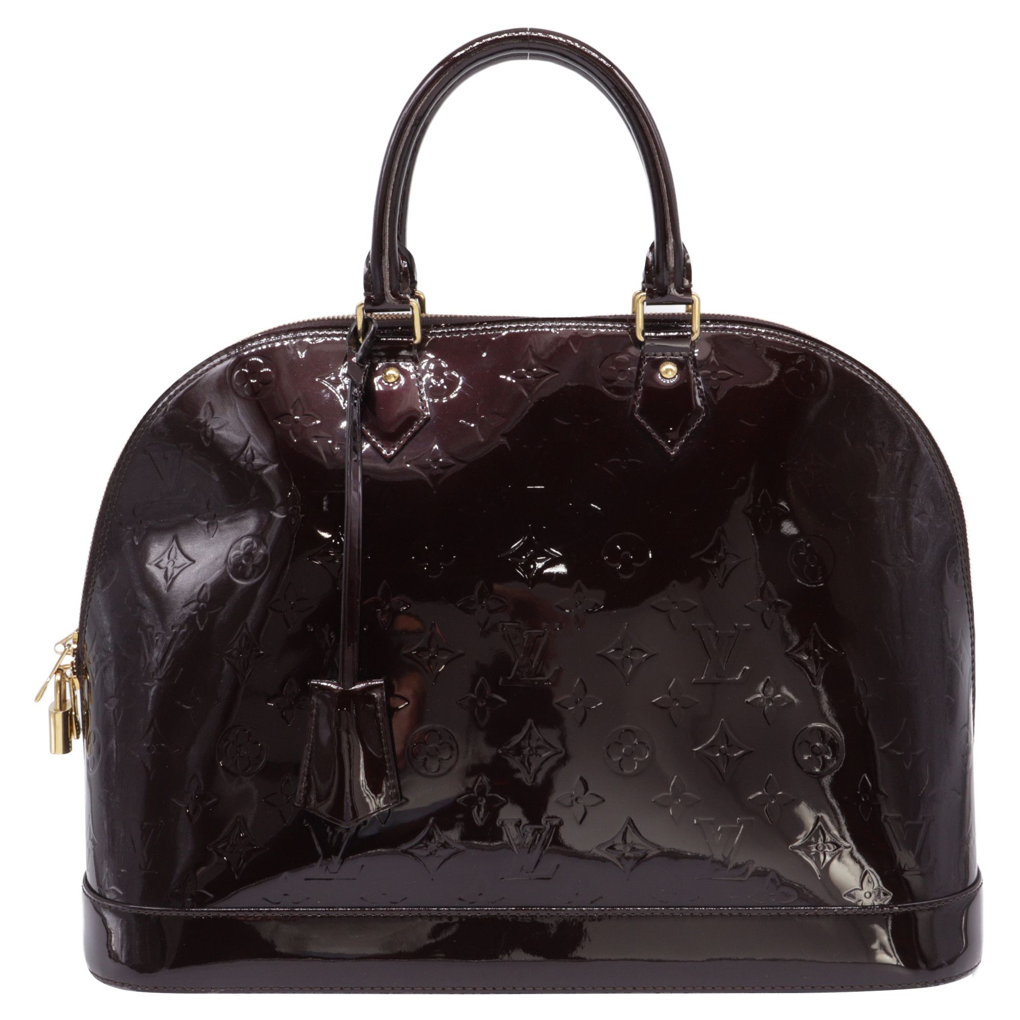 Louis Vuitton Louis Vuitton Amarante Monogram Vernis Alma GM Bag in Burgun Size ONE SIZE - 1 Thumbnail