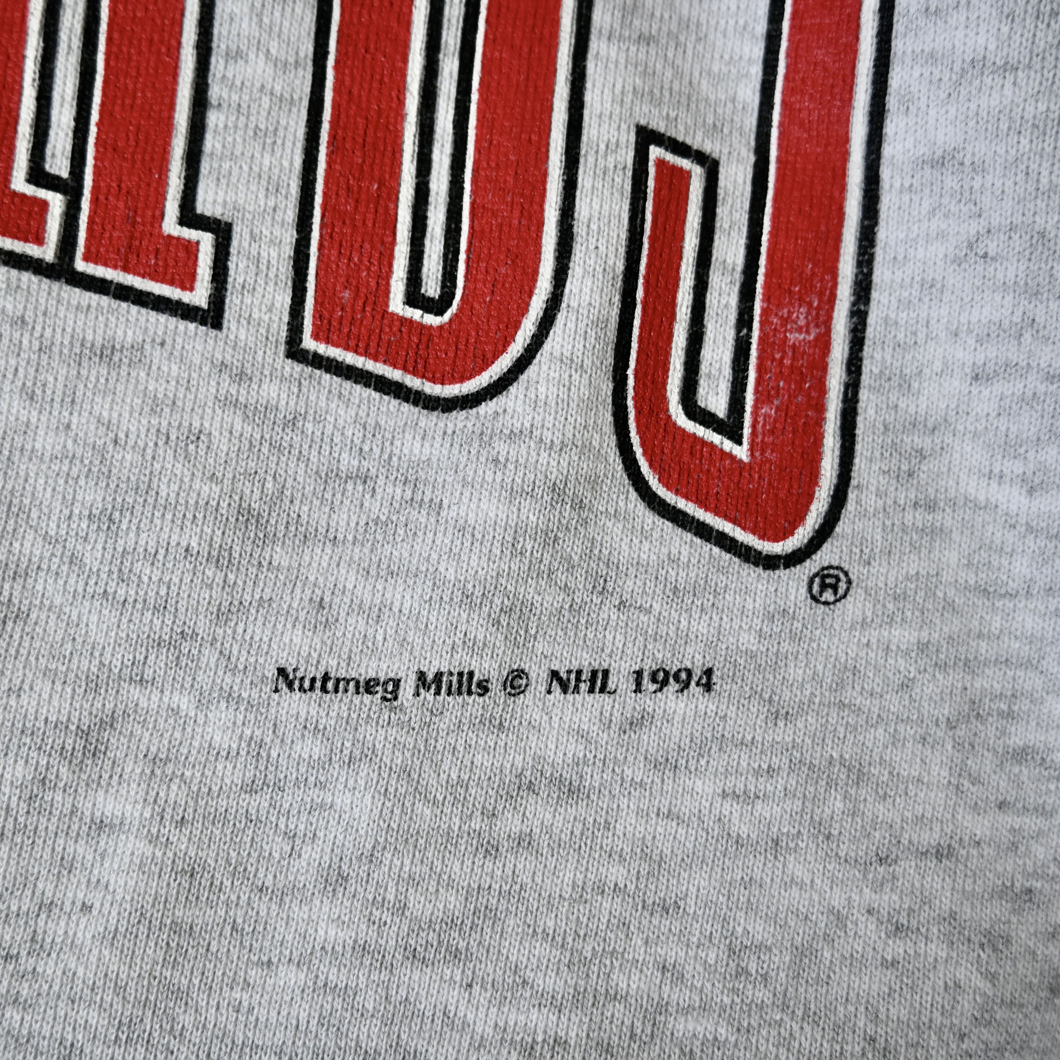 NHL VTG 1990s DETROIT RED WINGS sweatshirt made in USA Size US L / EU 52-54 / 3 - 9 Thumbnail