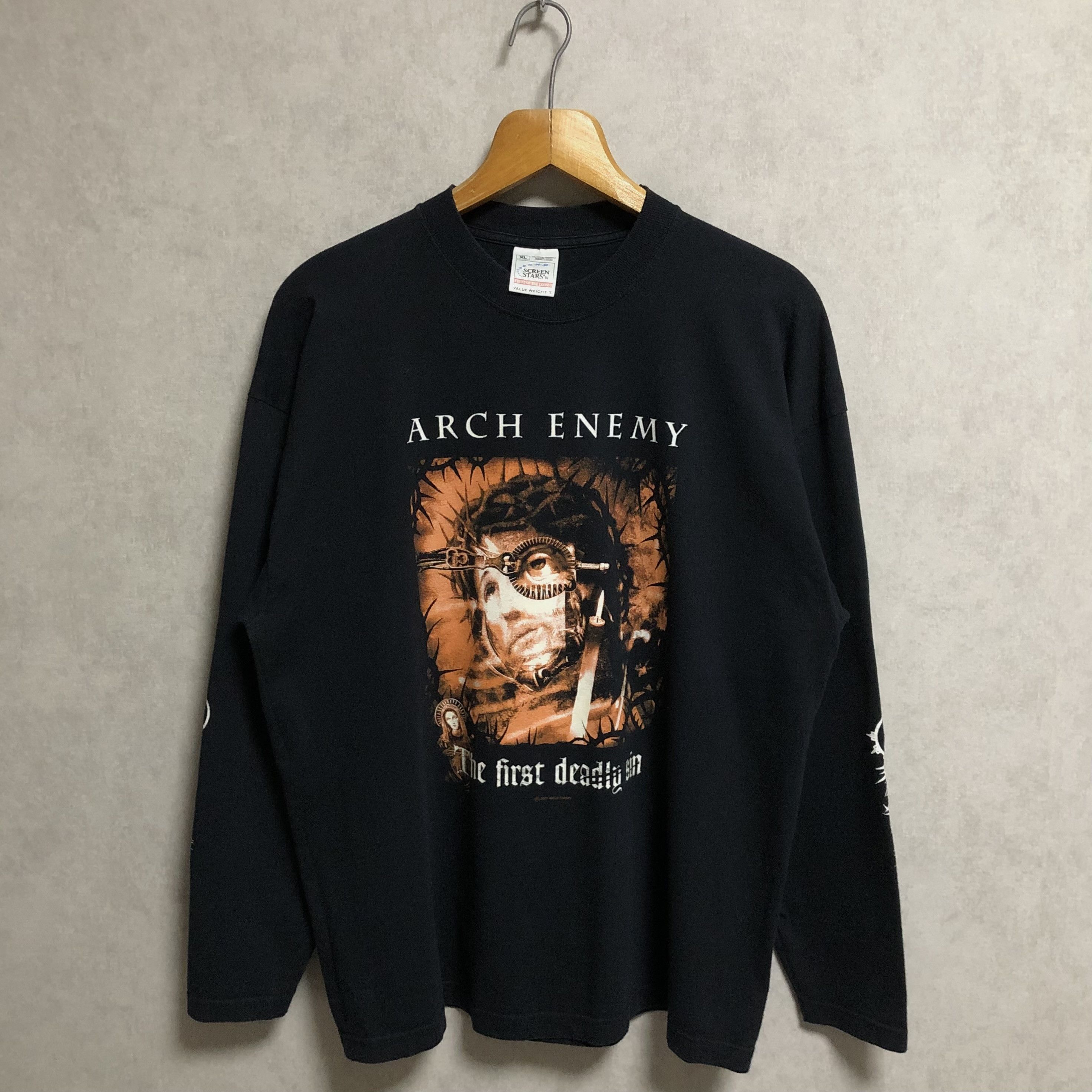 Band Tees 2001 Arch Enemy First Deadly Sin Tour Long Sleeve Tee Size US L / EU 52-54 / 3 - 2 Thumbnail