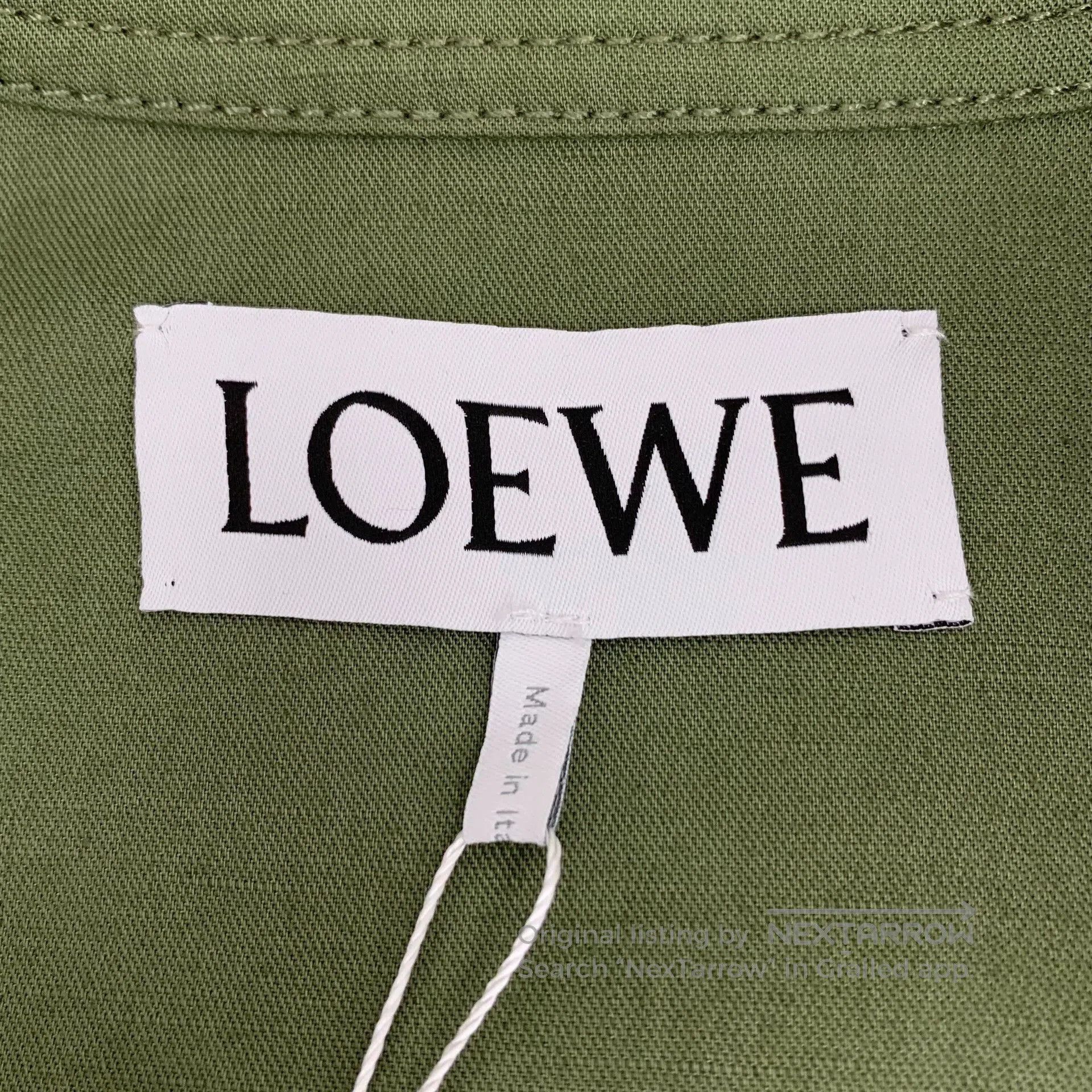 Loewe Loewe Green Logo Cotton Long Sleeve Jacket. Size US S / EU 44-46 / 1 - 6 Thumbnail