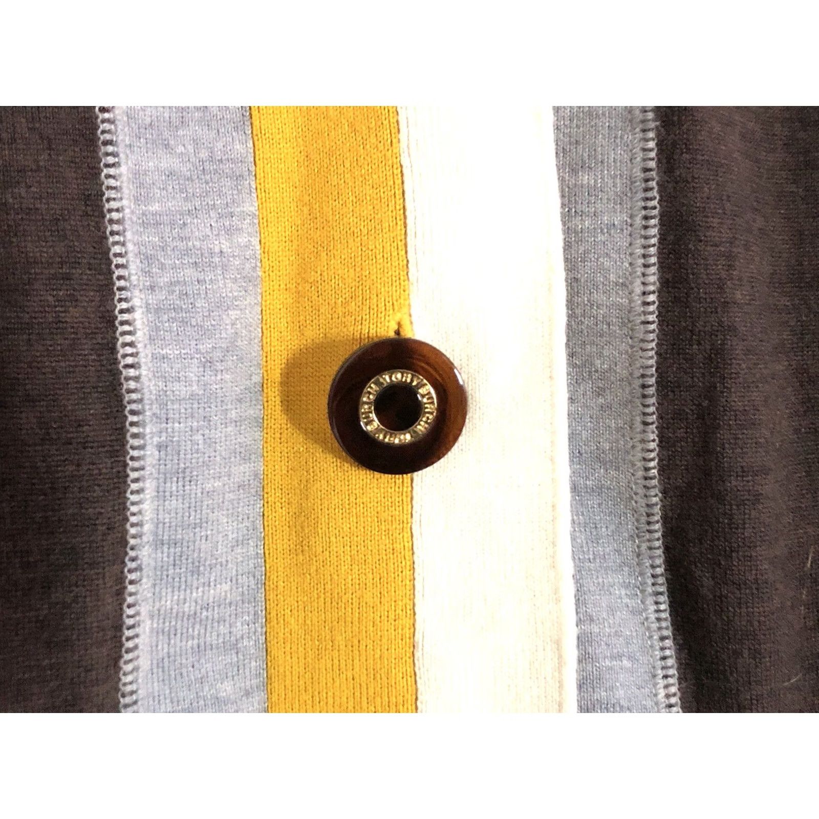 Tory Burch Tory Burch Cardigan Women Brown Wool Long Sleeve V-Neck Button Knit Raglan Sleeve Size M Size M / US 6-8 / IT 42-44 - 3 Thumbnail