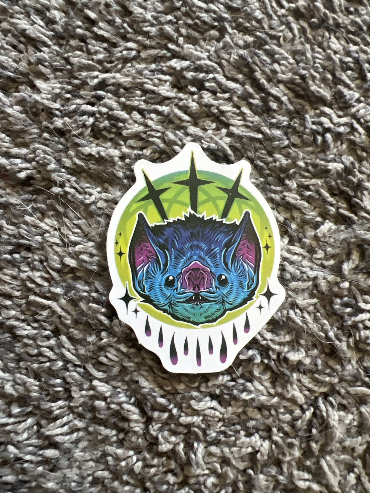 Hypebeast Neon Bat Sticker Size ONE SIZE - 1 Thumbnail