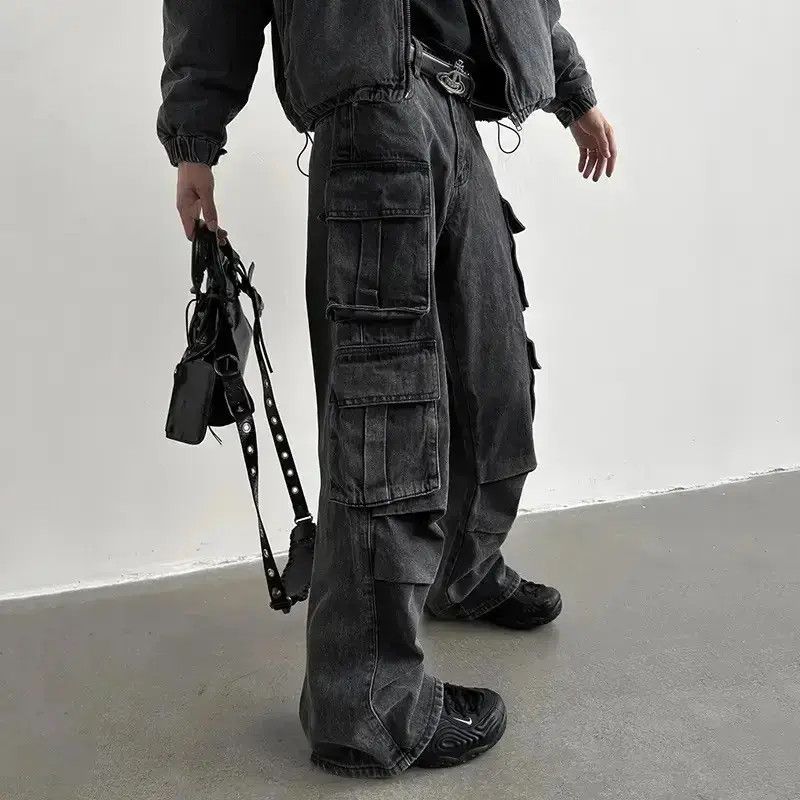 Japanese Brand Multi pocket utility grunge cargo pants y2k Size US 32 / EU 48 - 1 Thumbnail