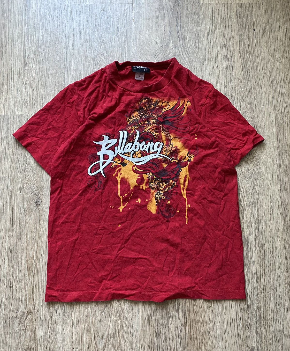 Billabong × Stussy × Vintage 🔥90’s Y2k Billabong Vintage skull Big Logo Tee T shirt Size US M / EU 48-50 / 2 - 1 Thumbnail
