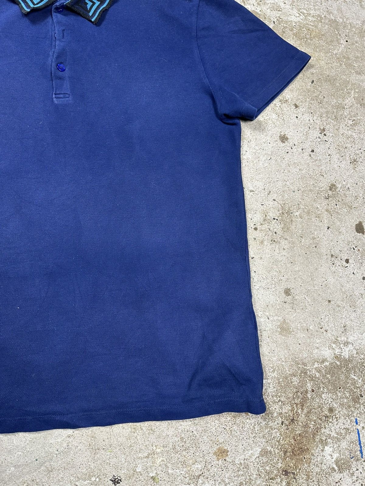 Versace Versace Collection Blue Navy Polo T Shirt Tee Size US XL / EU 56 / 4 - 3 Thumbnail