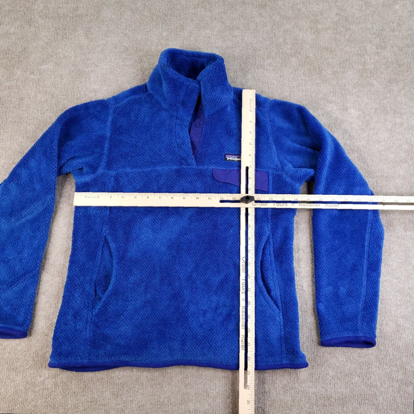 Patagonia Patagonia Snap-T Sweater Womens Small Blue Pullover Fleece Pockets Hiking 25442 Size S / US 4 / IT 40 - 2 Thumbnail