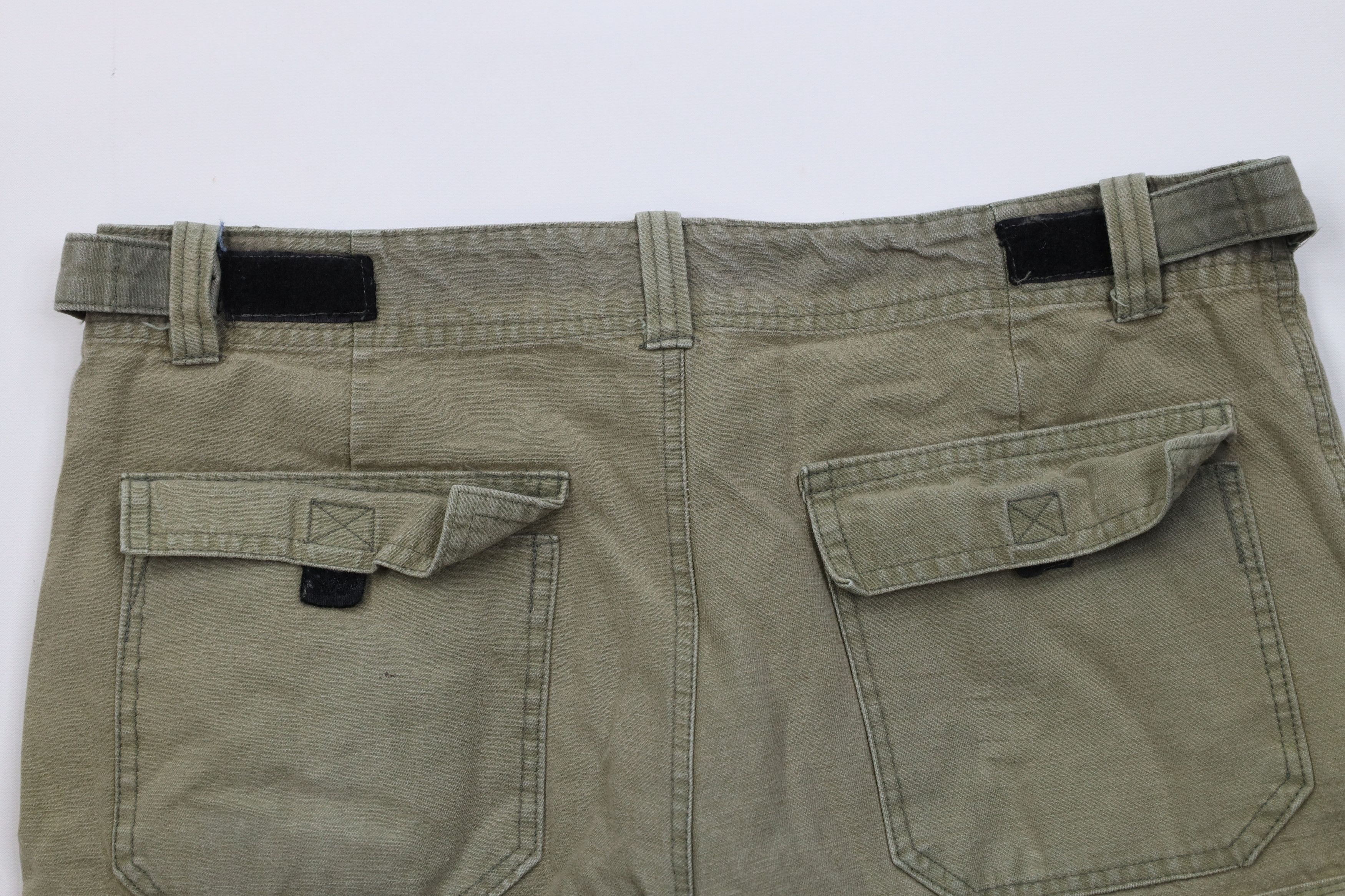 Vintage Vintage 90s Y2K Streetwear Cargo Shorts Skateboard Green Size US 32 / EU 48 - 9 Thumbnail