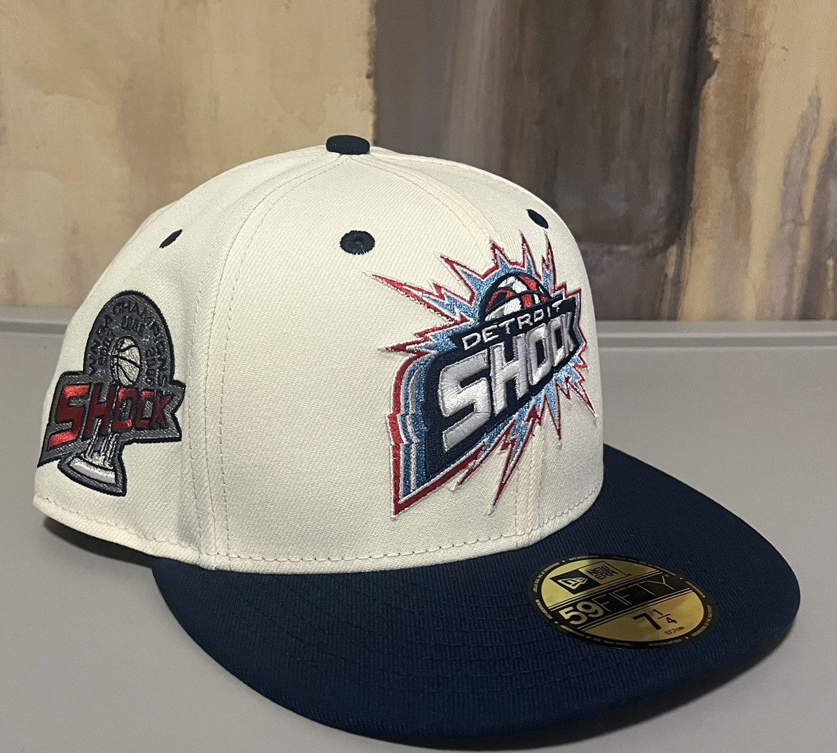 image of Hat Club x Lids 7 1/4 Lids Hat Drop Detroit Shock Wnba Made For The W 2.0 in Red, Men's
