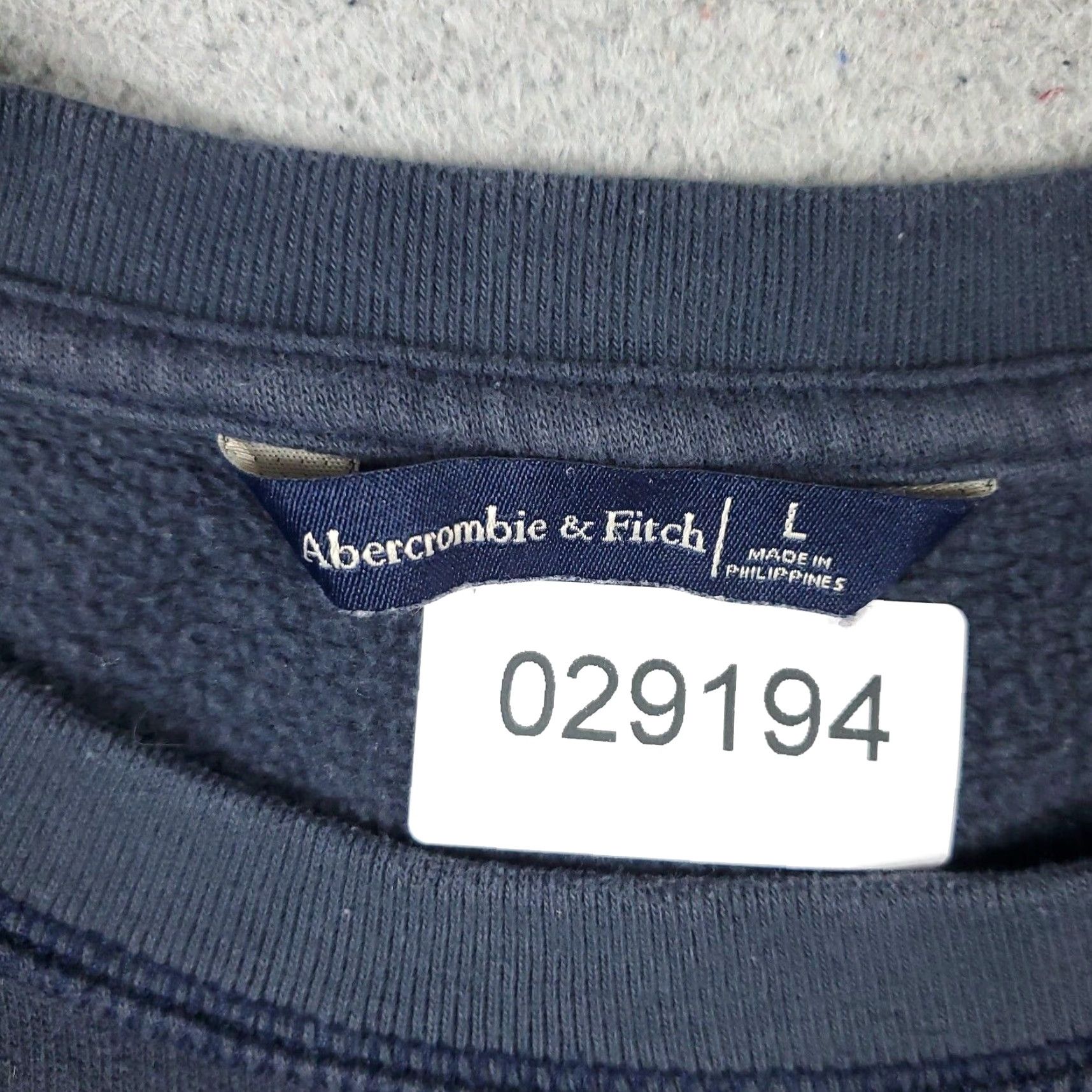 Abercrombie & Fitch Abercrombie & Fitch Women's Large Blue Pullover Sweatshirt - Long Sleeve Crew Neck Activewear Size L / US 10 / IT 46 - 8 Thumbnail