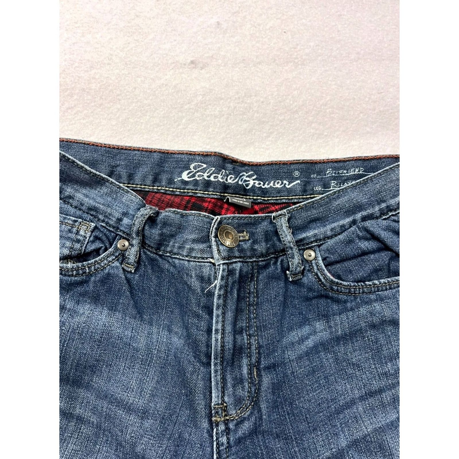 Eddie Bauer VINTAGE Eddie Bauer Womens Jeans Flannel-Lined Blues Straight 2 Womens Boys Girls Mens Not Applicable Size 26" / US 2 / IT 38 - 7 Thumbnail