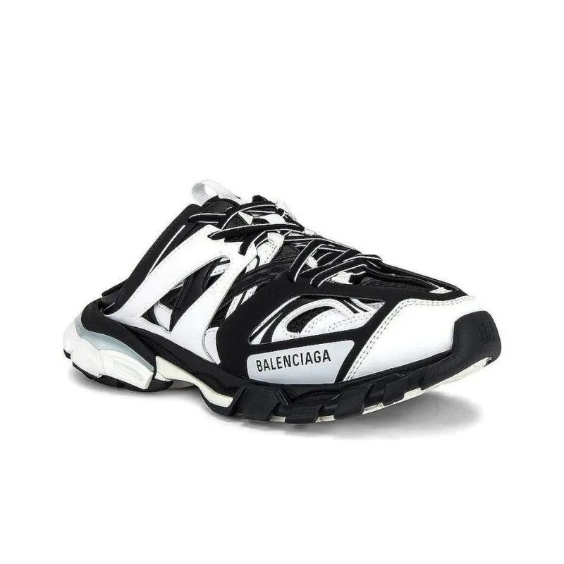 Balenciaga o1mt1gz0924 Track Mule Bicolor in White/Black Size US 13 / EU 46 - 3 Thumbnail