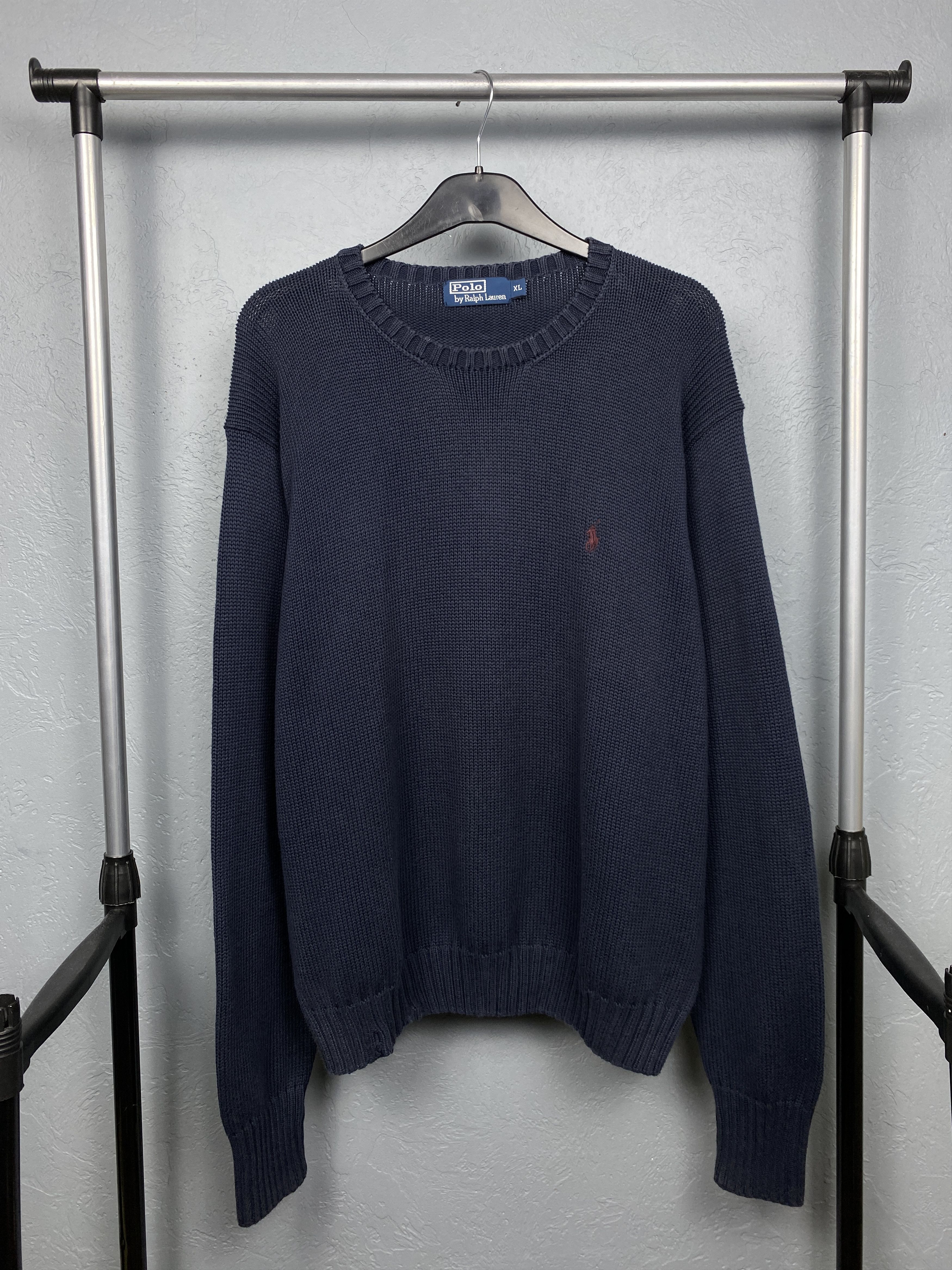 Polo Ralph Lauren Polo Ralph Lauren Vintage Crew Neck Mens Knit Sweater Size US XL / EU 56 / 4 - 1 Thumbnail