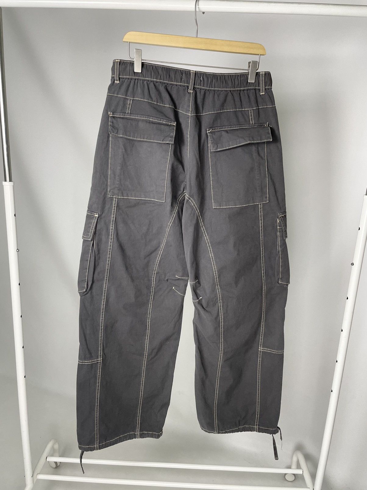 Zara Zara Aviator Parachute Cargo Navy Green Pants Military style Size US 34 / EU 50 - 9 Thumbnail