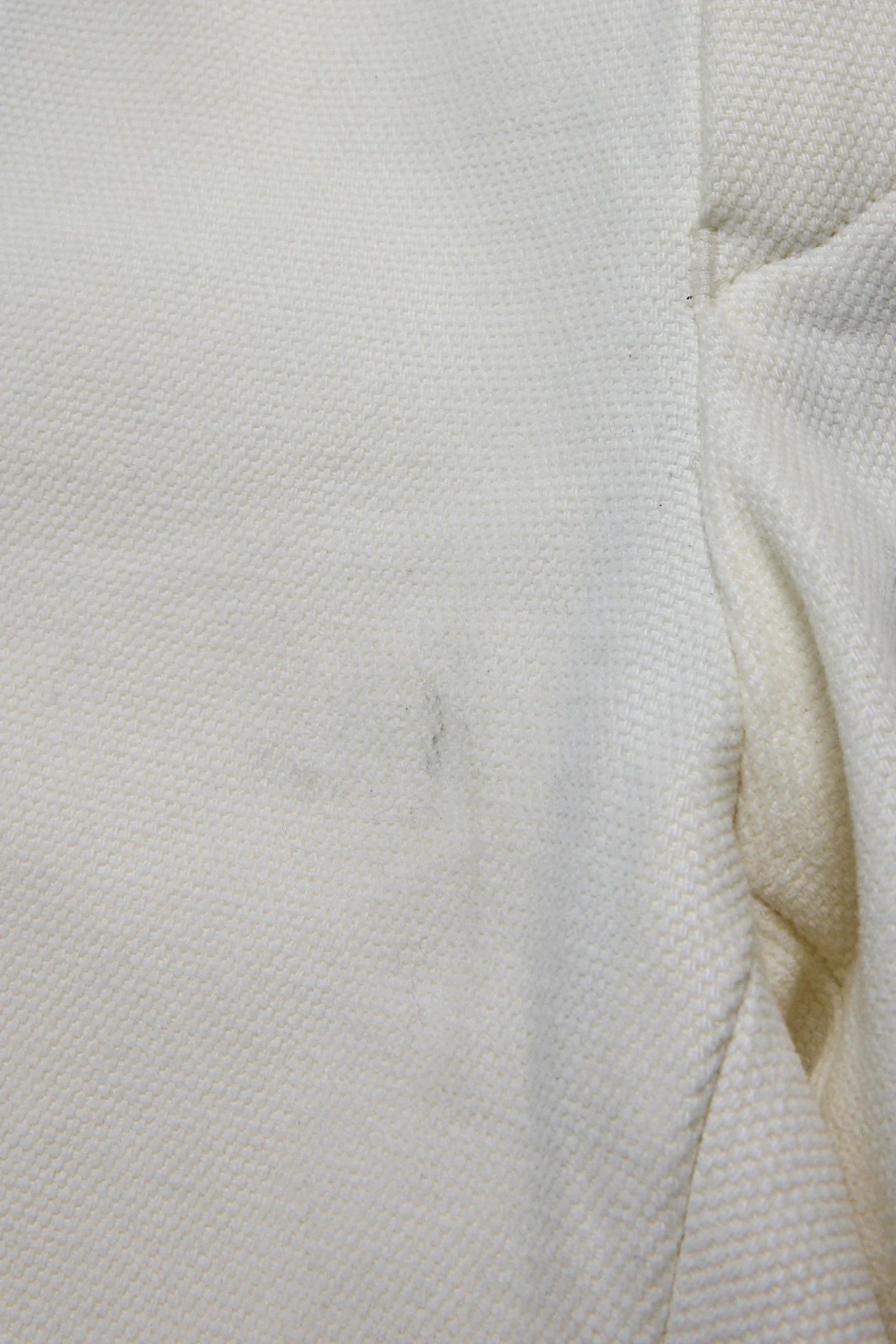 Stoffa Jean Front Trouser Ivory Basketweave Cotton Size US 34 / EU 50 - 2 Thumbnail