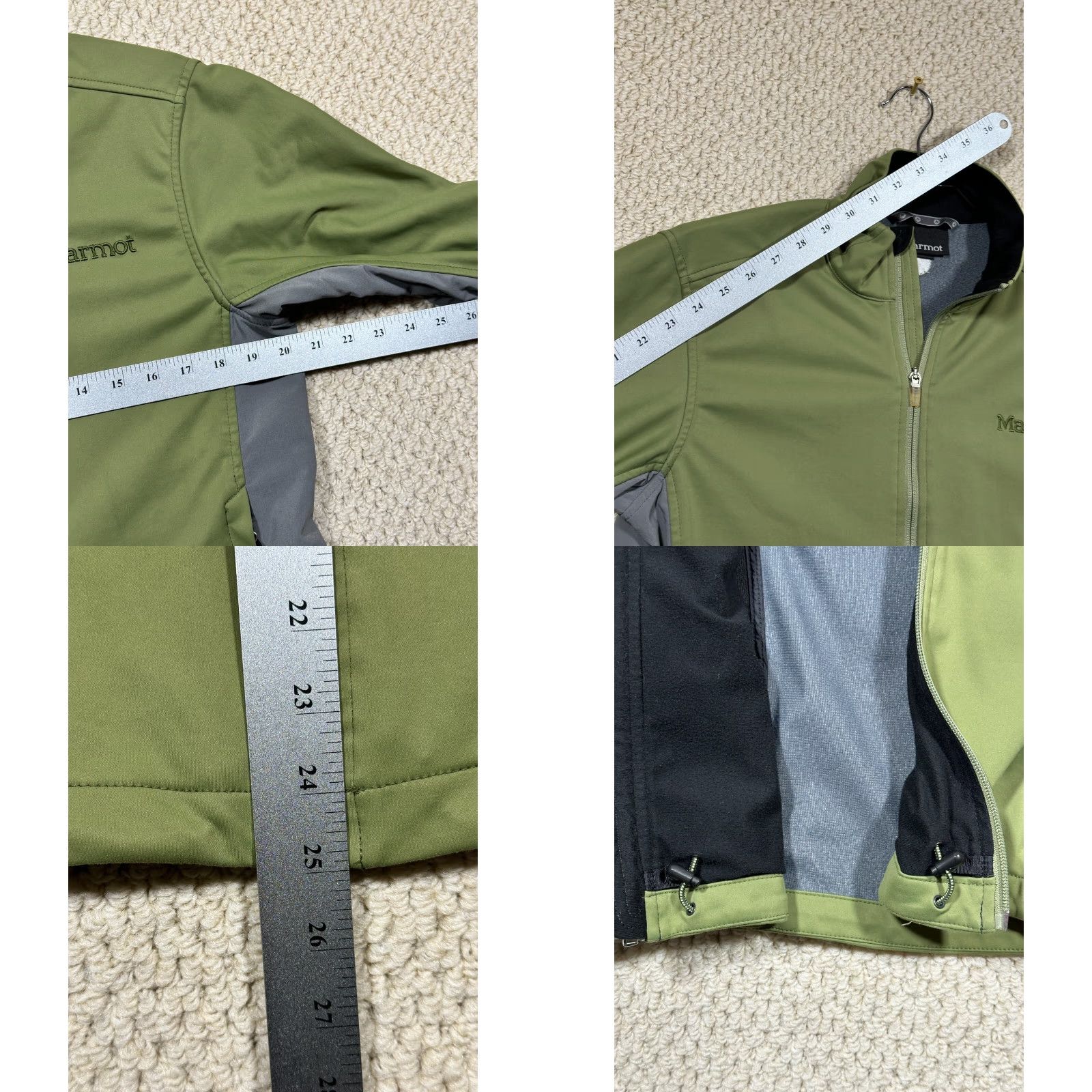 Marmot Marmot Windstopper Jacket Womens S Olive/Gray Full Zip Pockets Softshell Hiking Size S / US 4 / IT 40 - 8 Thumbnail
