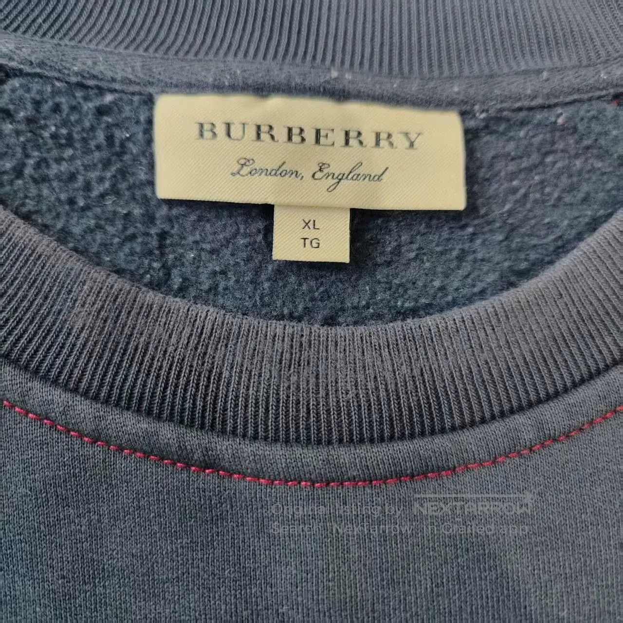 Burberry burberry men's sweatshirt in navy blue. Size US XL / EU 56 / 4 - 3 Thumbnail